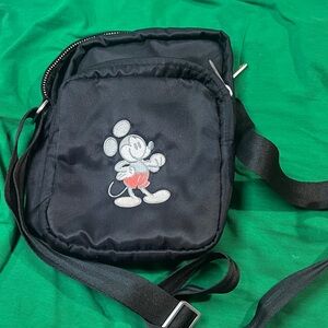 Disney Black Crossbody Bag with Mickey Mouse